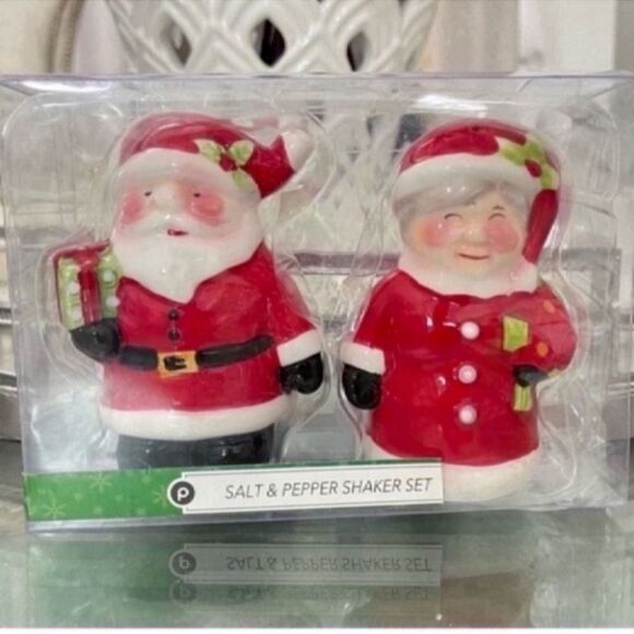 New Santa Claus Mrs Salt Pepper Shaker Set - Picture 1 of 7